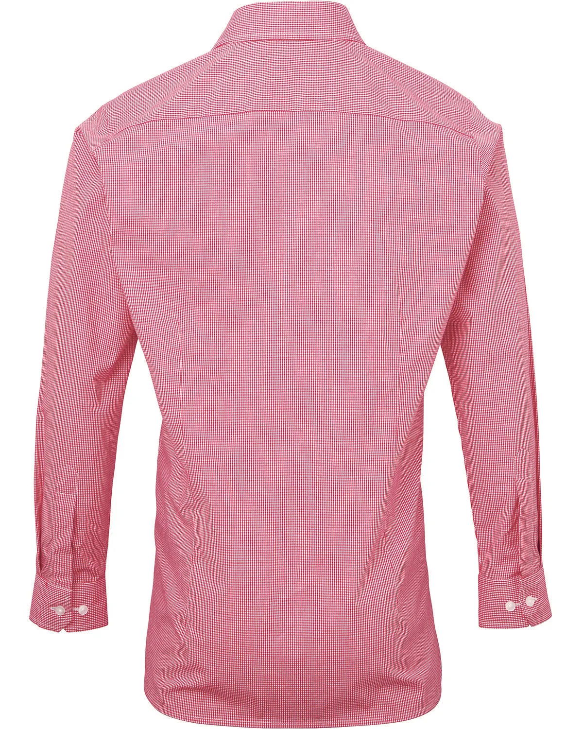 Artisan Collection by Reprime Men's Microcheck Gingham Long-Sleeve Cotton Shirt