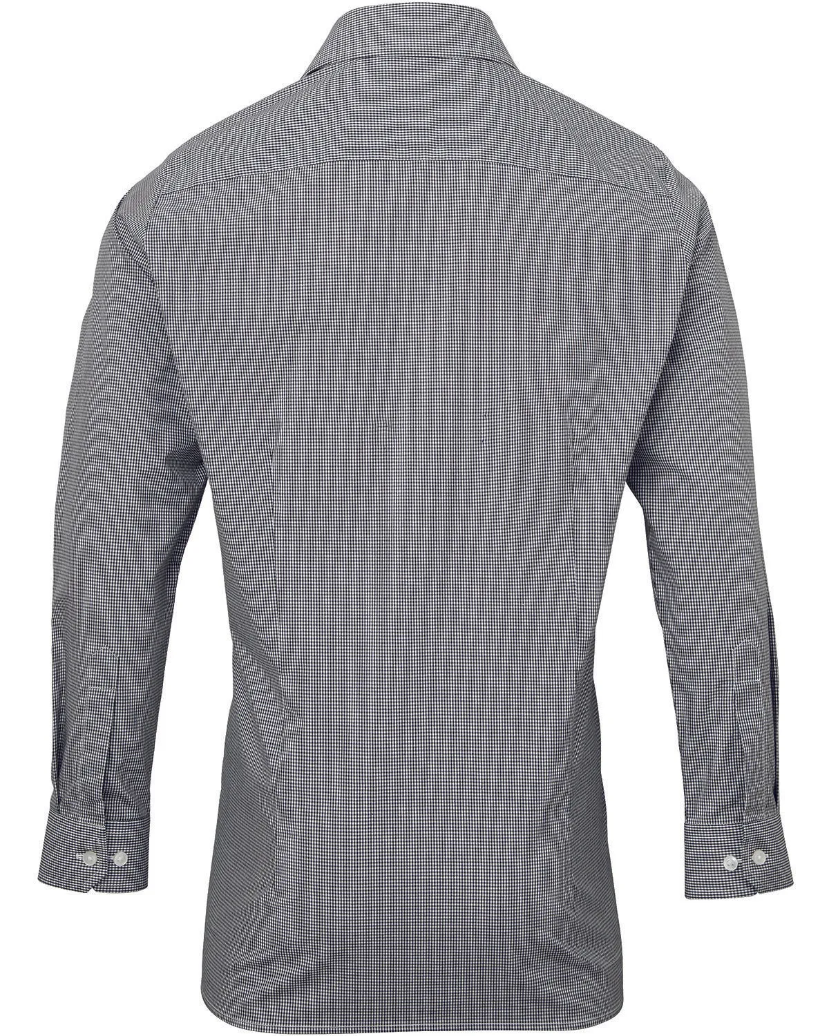 Artisan Collection by Reprime Men's Microcheck Gingham Long-Sleeve Cotton Shirt