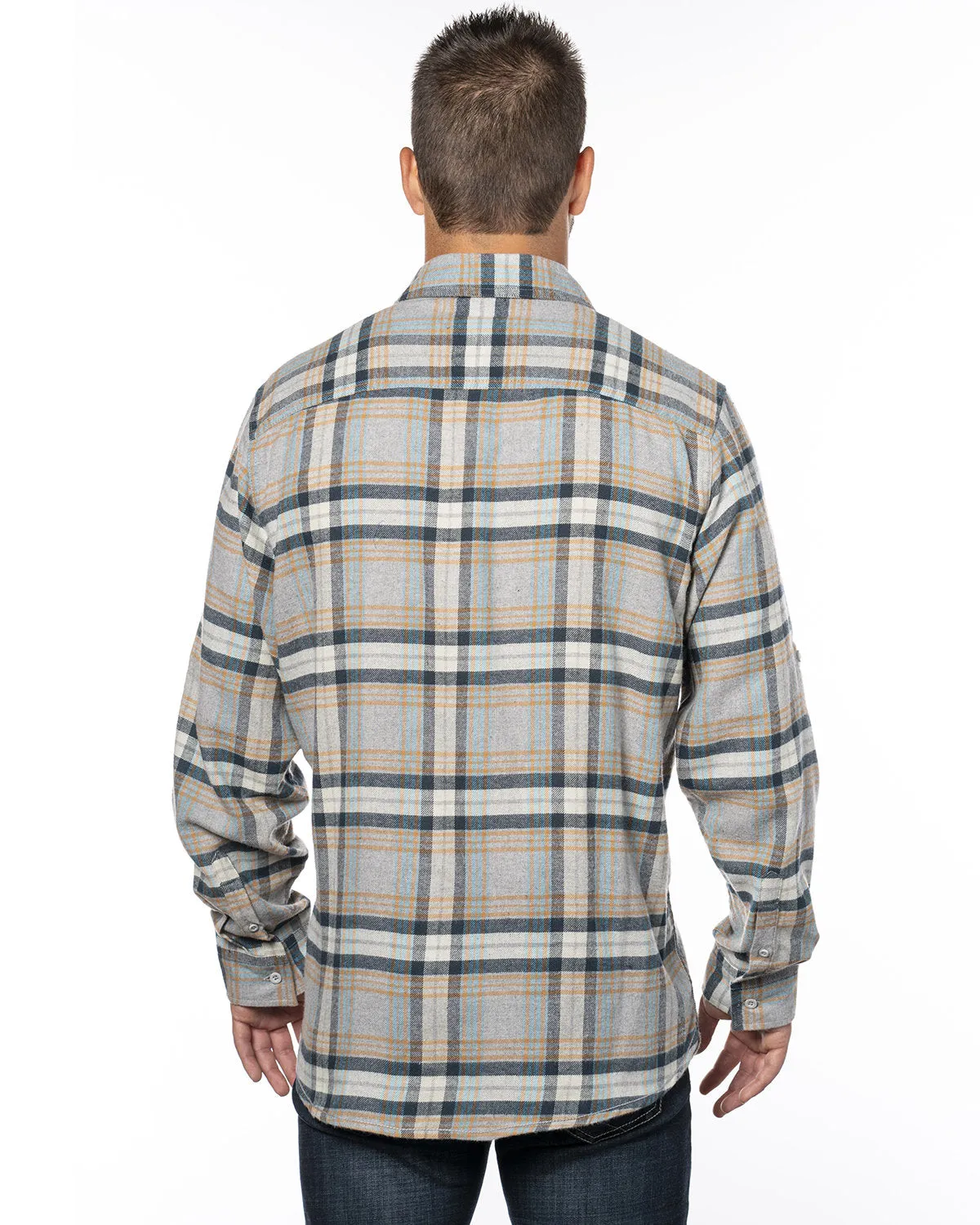 Burnside Men's Plaid Flannel Shirt