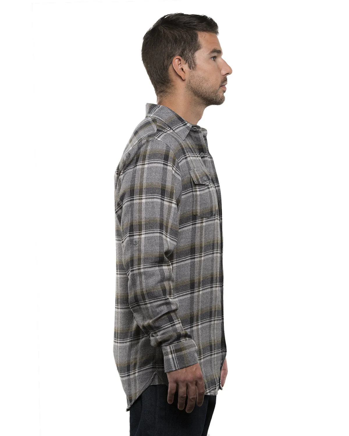 Burnside Men's Plaid Flannel Shirt