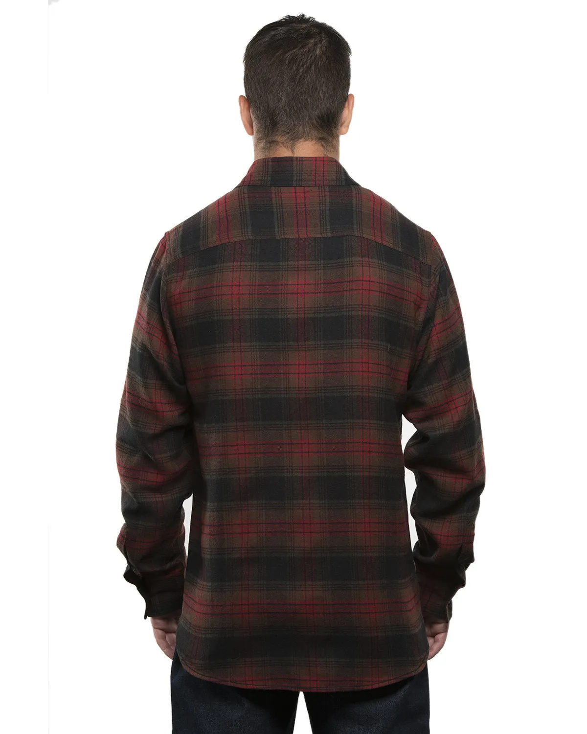 Burnside Men's Plaid Flannel Shirt