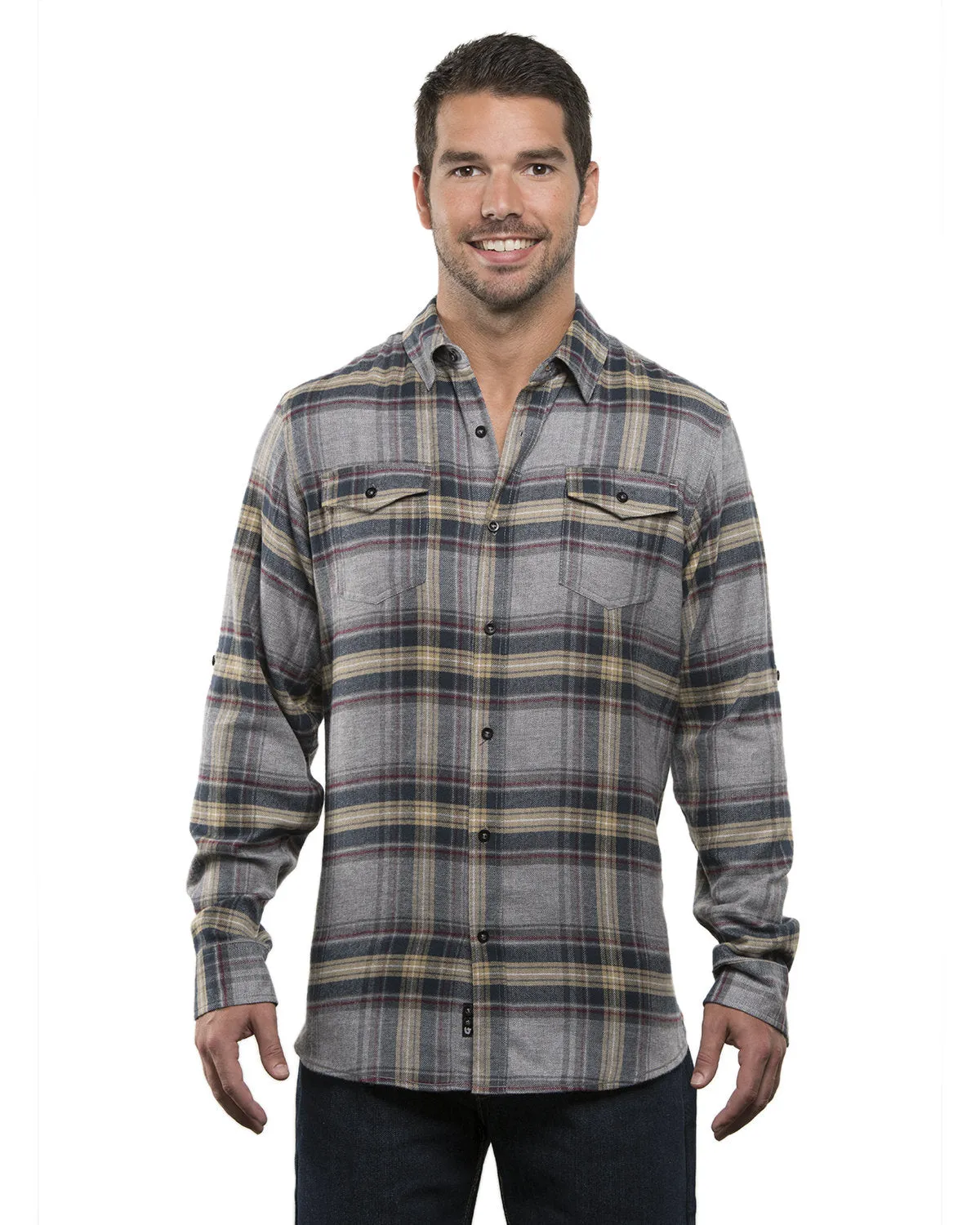 Burnside Men's Plaid Flannel Shirt