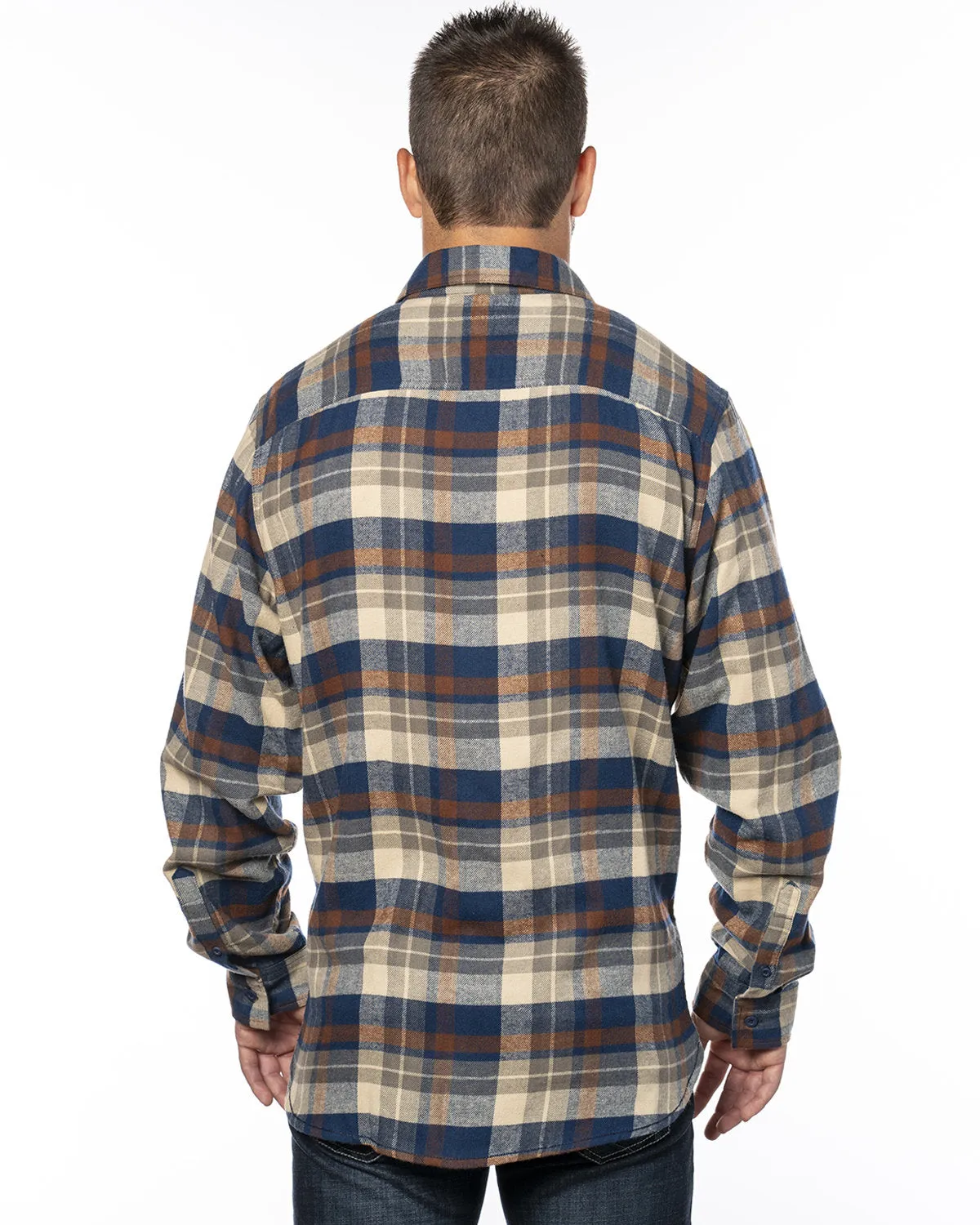 Burnside Men's Plaid Flannel Shirt