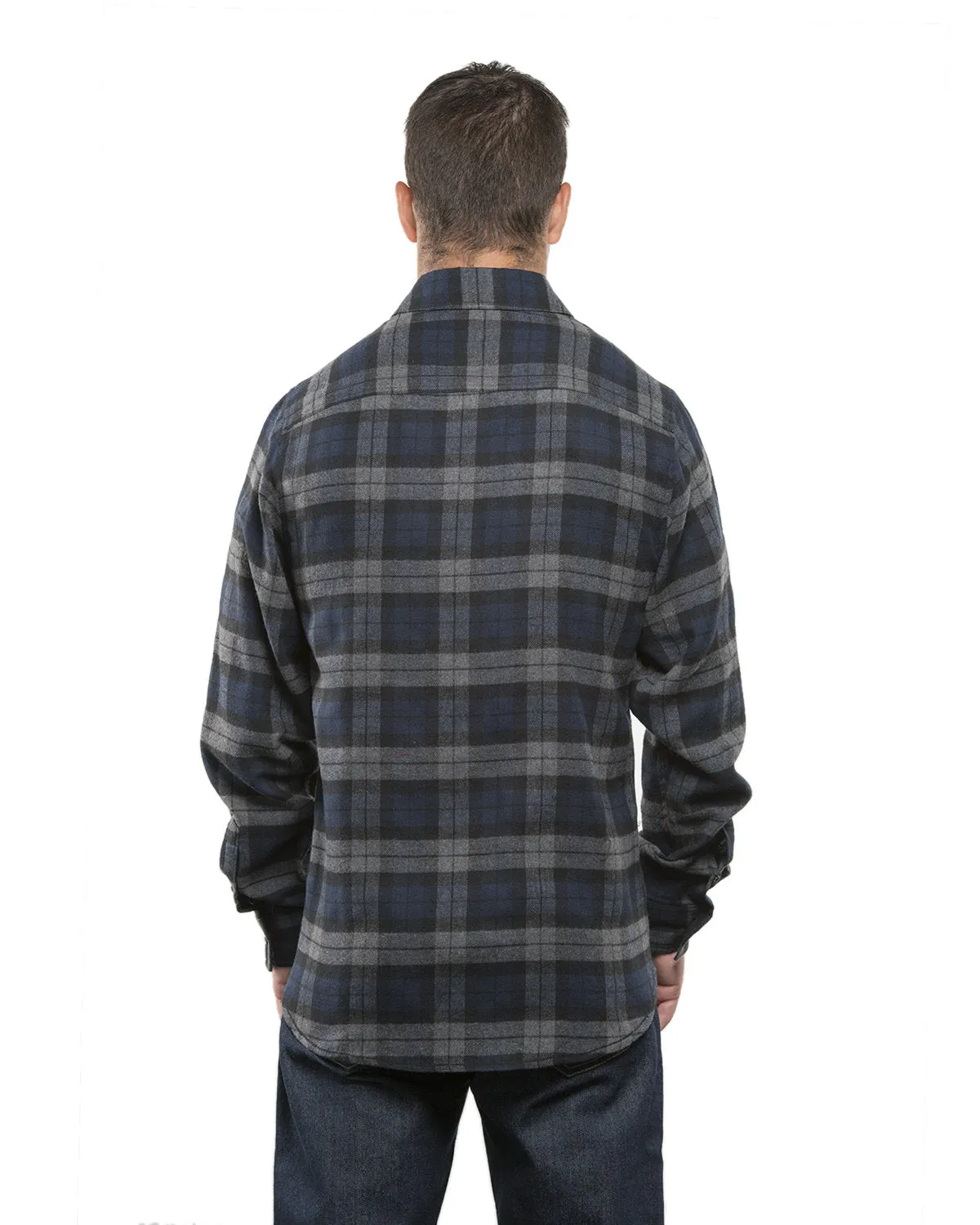 Burnside Men's Plaid Flannel Shirt
