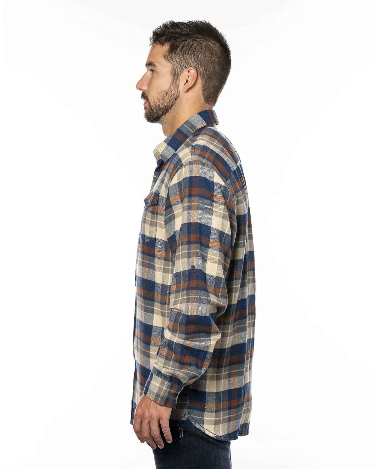 Burnside Men's Plaid Flannel Shirt