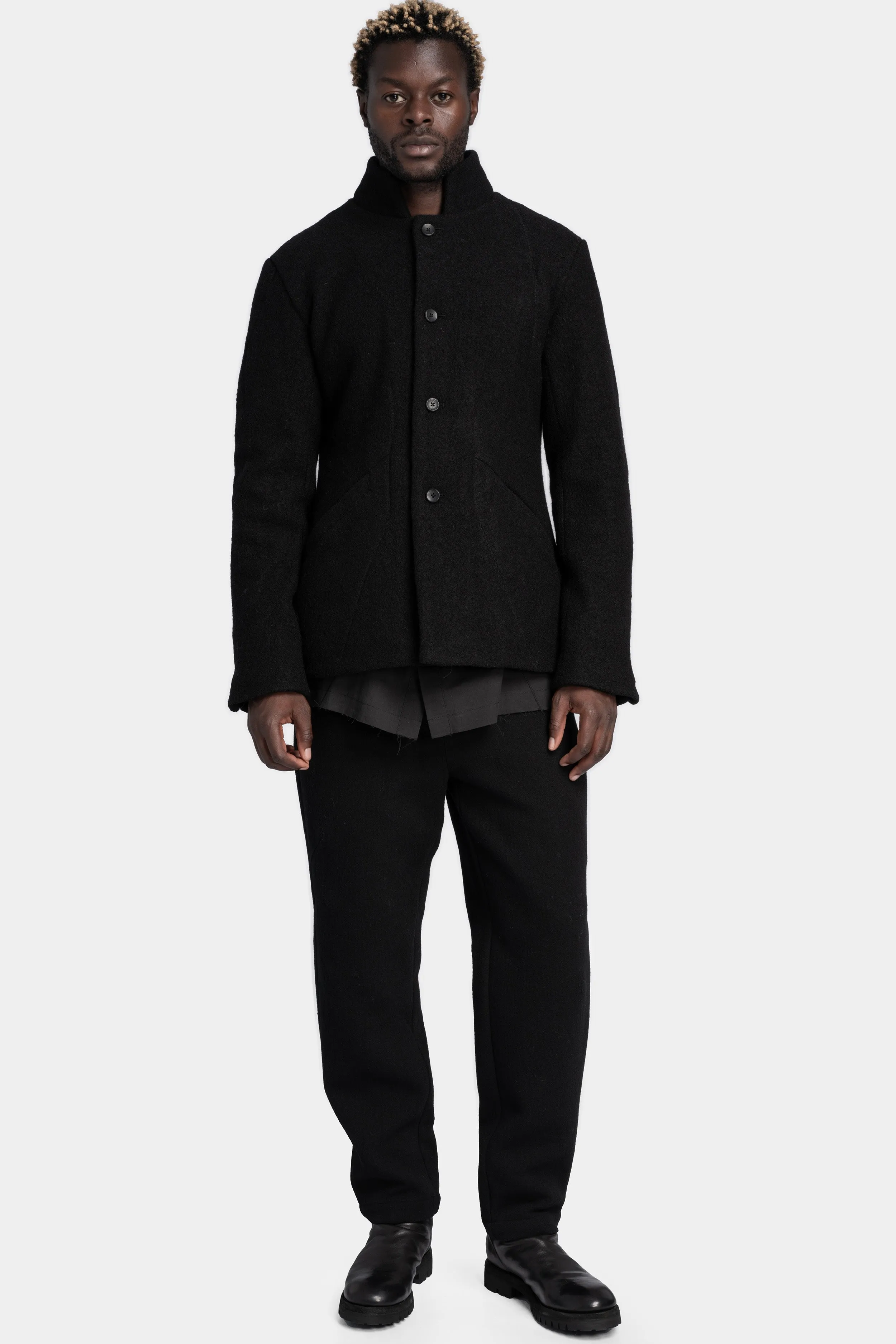 Button up wool jacket