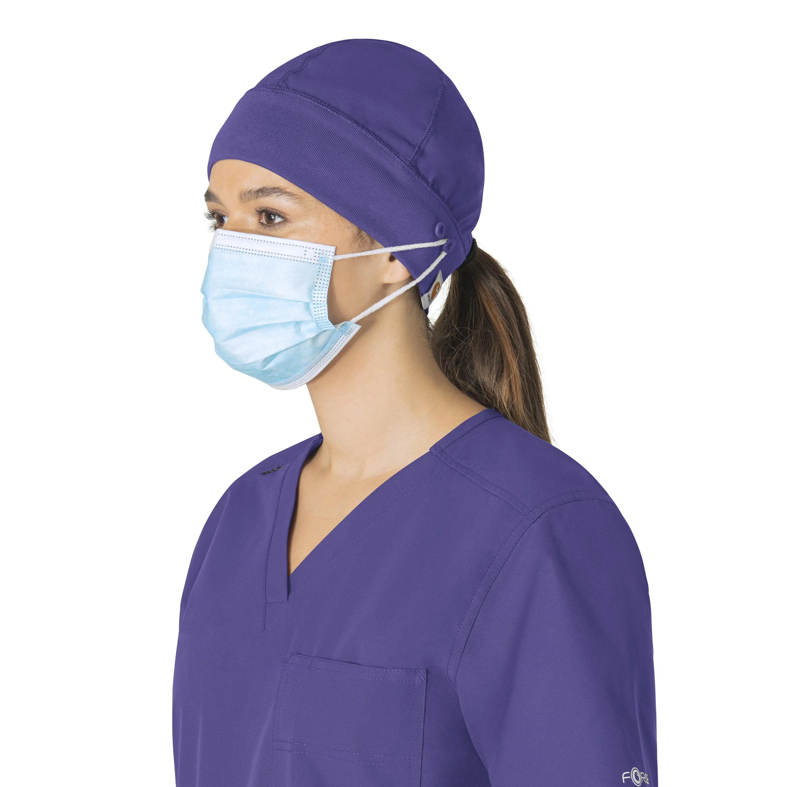 Carhartt Force Essentials Unisex Beanie Scrub Cap - Grape