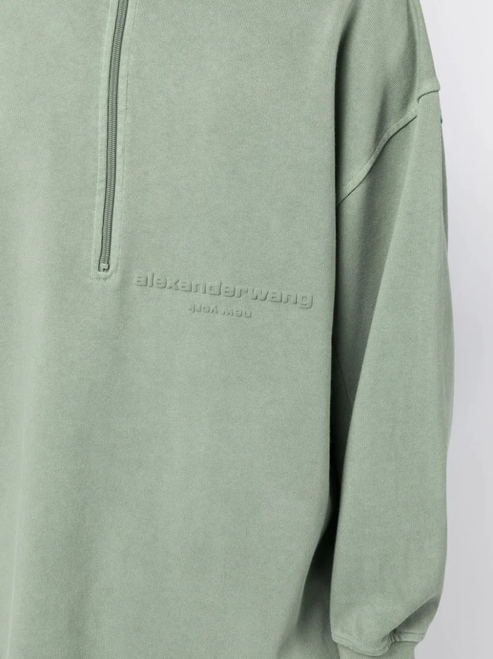 HALF ZIP MOCK NECK SWEATSHIRT