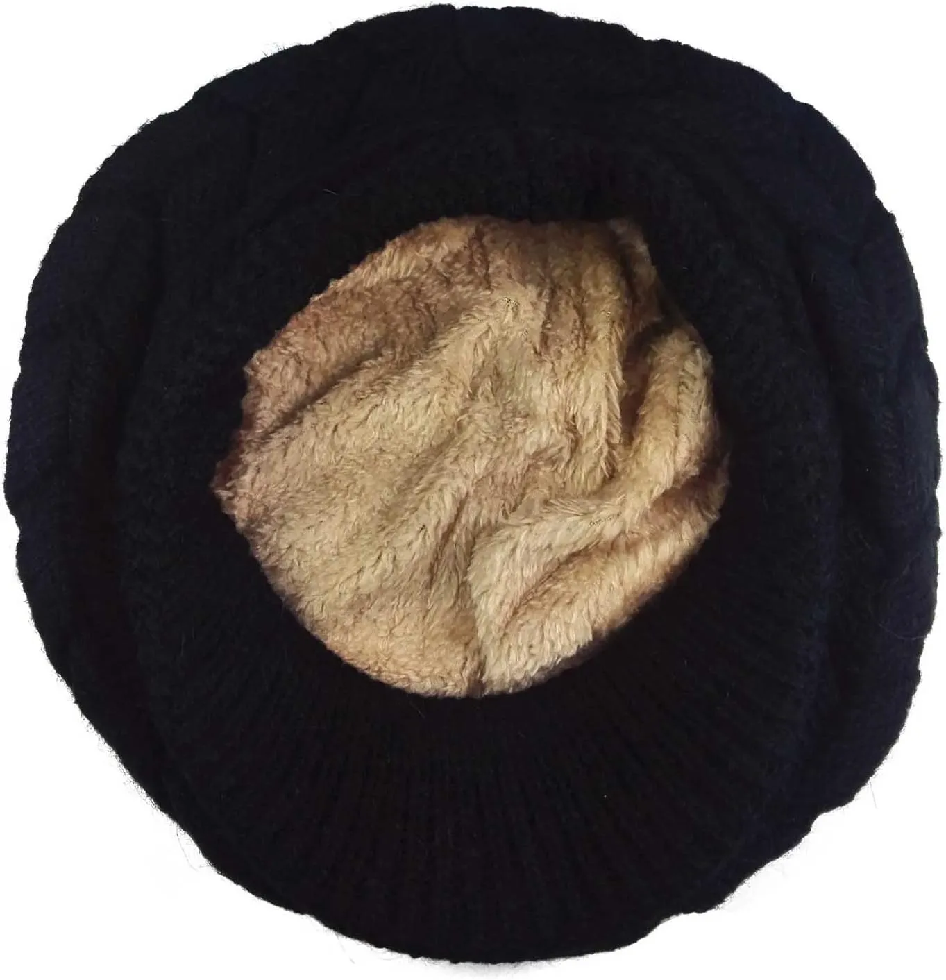 HINDAWI Women Winter Warm Knit Hat Wool Snow Ski Caps with Visor