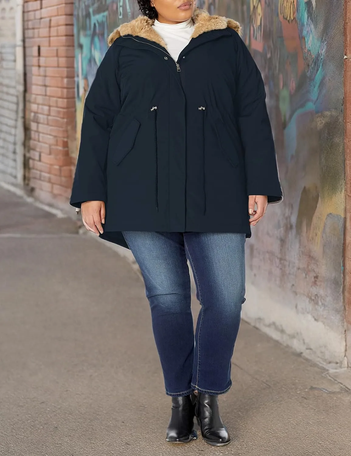 Levi's Women's Faux Fur Lined Hooded Parka Jacket