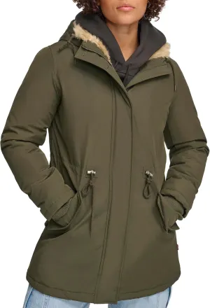 Levi's Women's Faux Fur Lined Hooded Parka Jacket