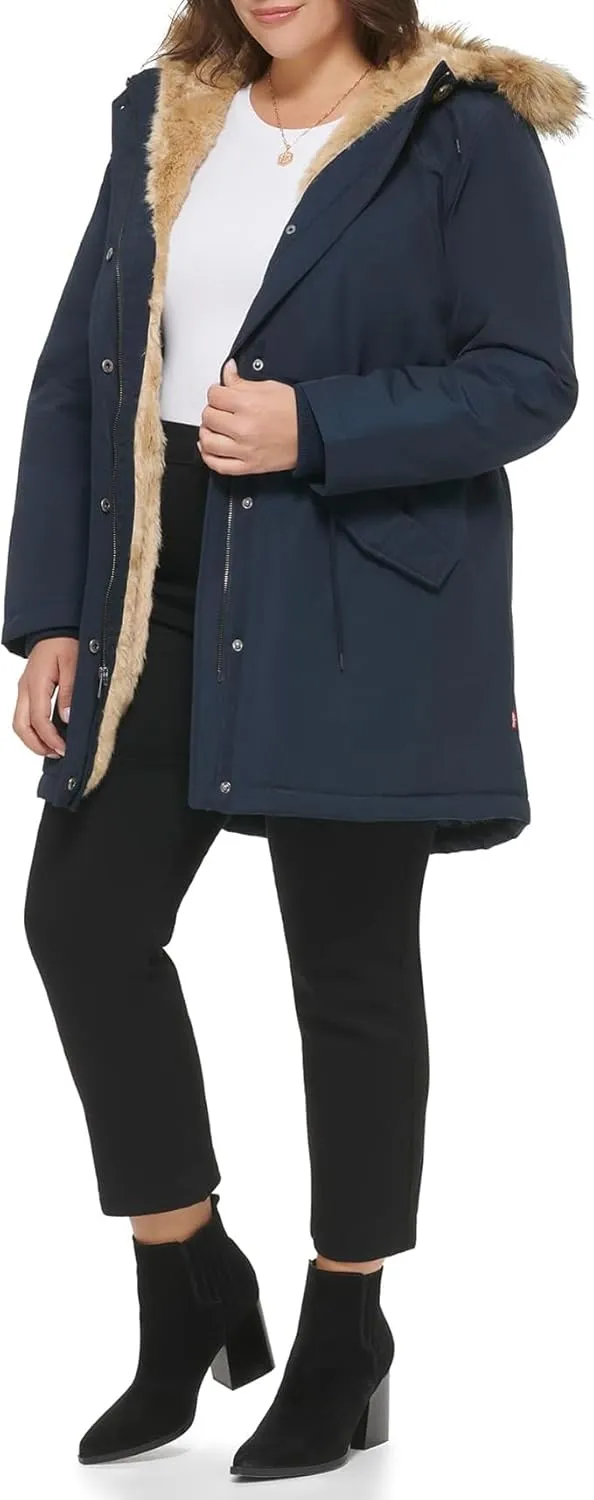 Levi's Women's Faux Fur Lined Hooded Parka Jacket
