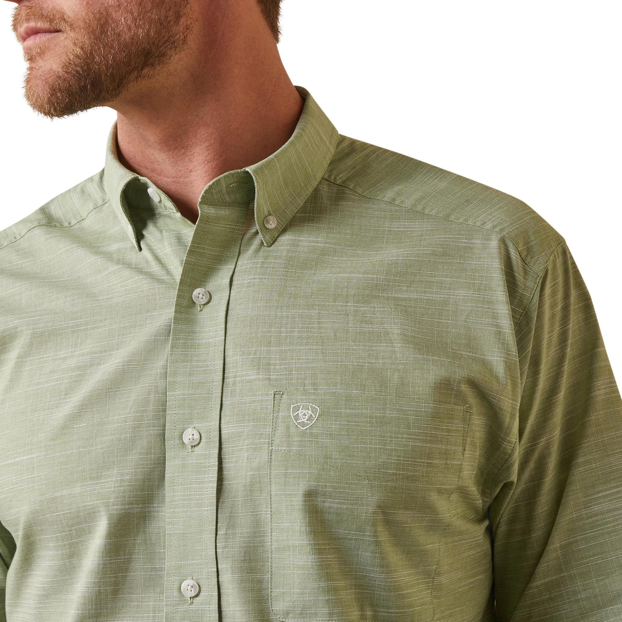 Men's Ariat Classic Shrub Button Down Shirt #10043359-C