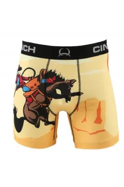 MEN'S Cinch BUCKING BRONC PRINT 6" BOXER BRIEF