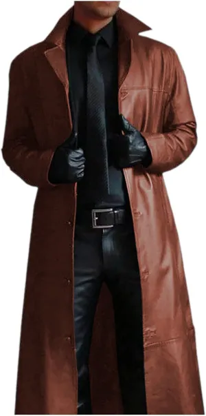 Mens Wool Blend Coat Winter Trench Coats Notched Lapel Single Breasted Overcoat Long Jacket Peacoat with Pockets