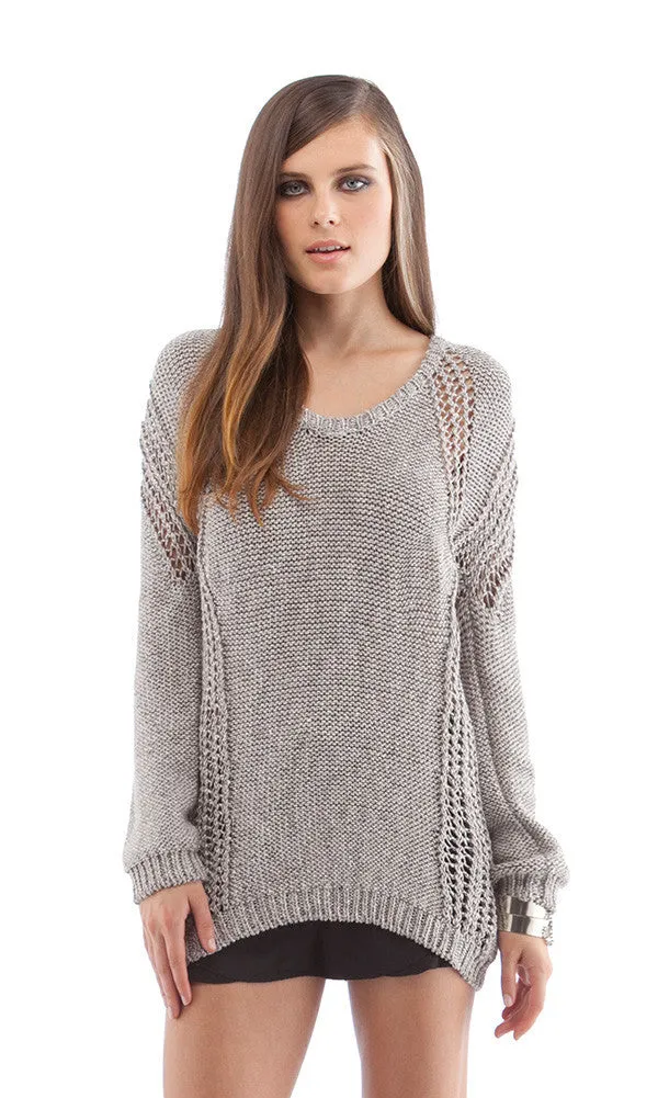 Oversized Zip Back Sweater