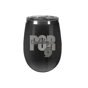 Portland Trail Blazers 10 oz. Onyx BLUSH Wine Tumbler