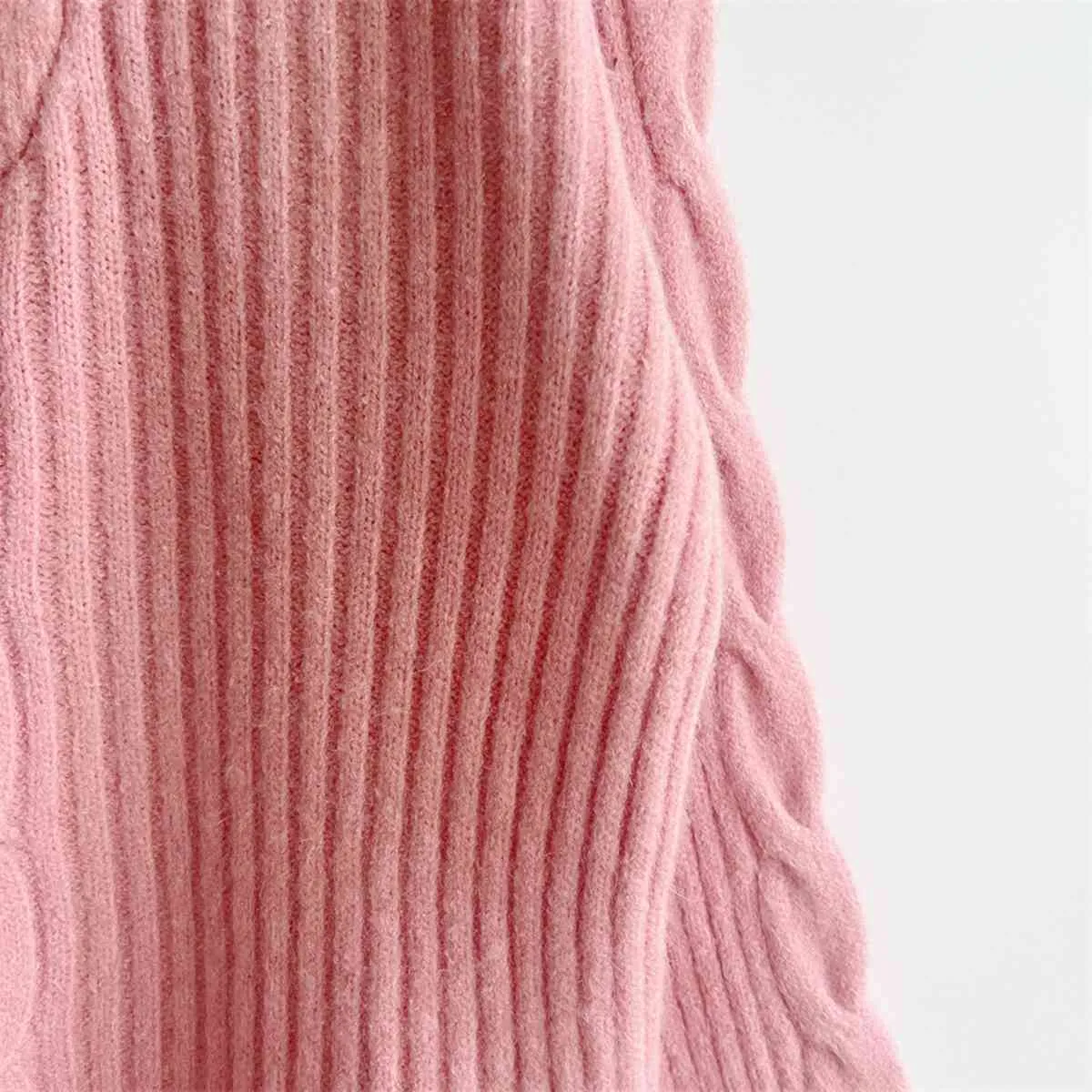 Ribbed Half Zip Long Sleeve Sweater