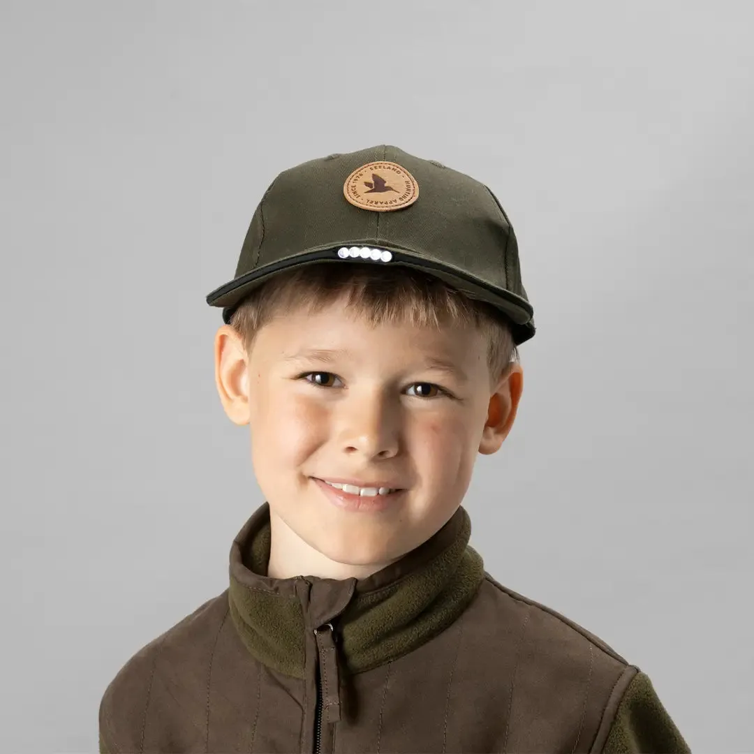 Skarn LED Junior Cap - Pine Green by Seeland