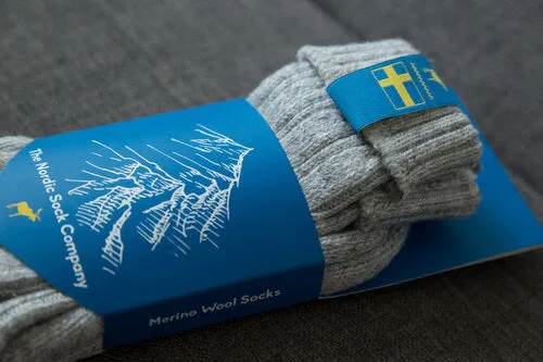Swedish Lagom Socks - Heather Grey