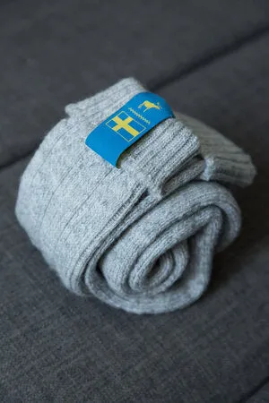 Swedish Lagom Socks - Heather Grey