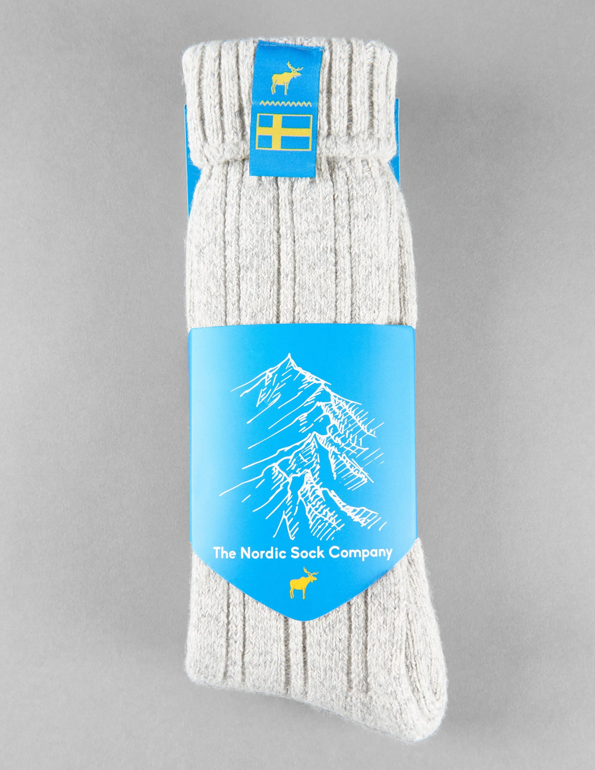 Swedish Lagom Socks - Heather Grey