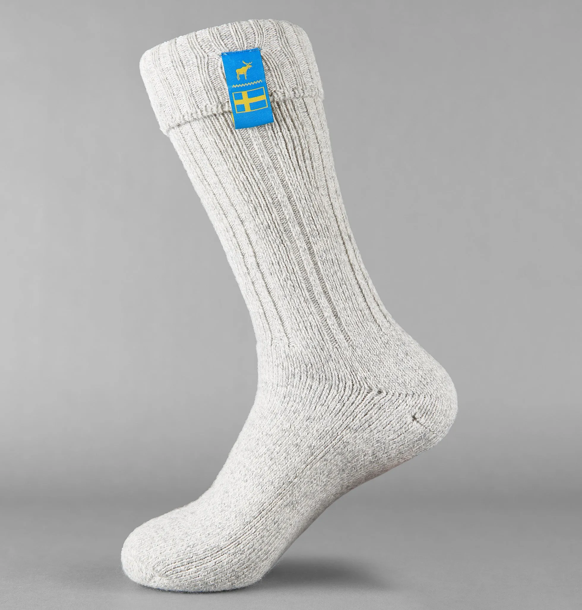 Swedish Lagom Socks - Heather Grey
