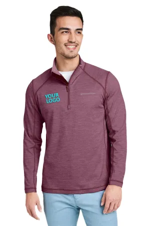 Vineyard Vines Custom Mens Sankaty Quarter-Zips, Burgundy