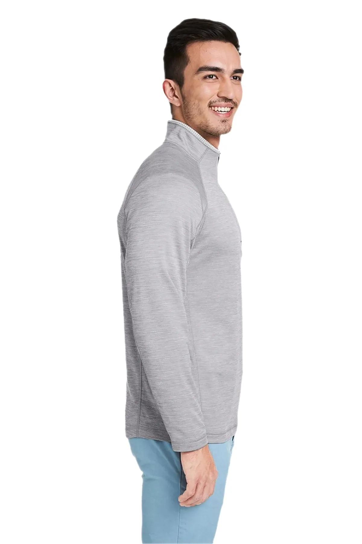 Vineyard Vines Custom Mens Sankaty Quarter-Zips, Grey Heather