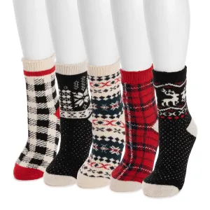 Women's 5 Pair Pack Heat Retainer Socks
