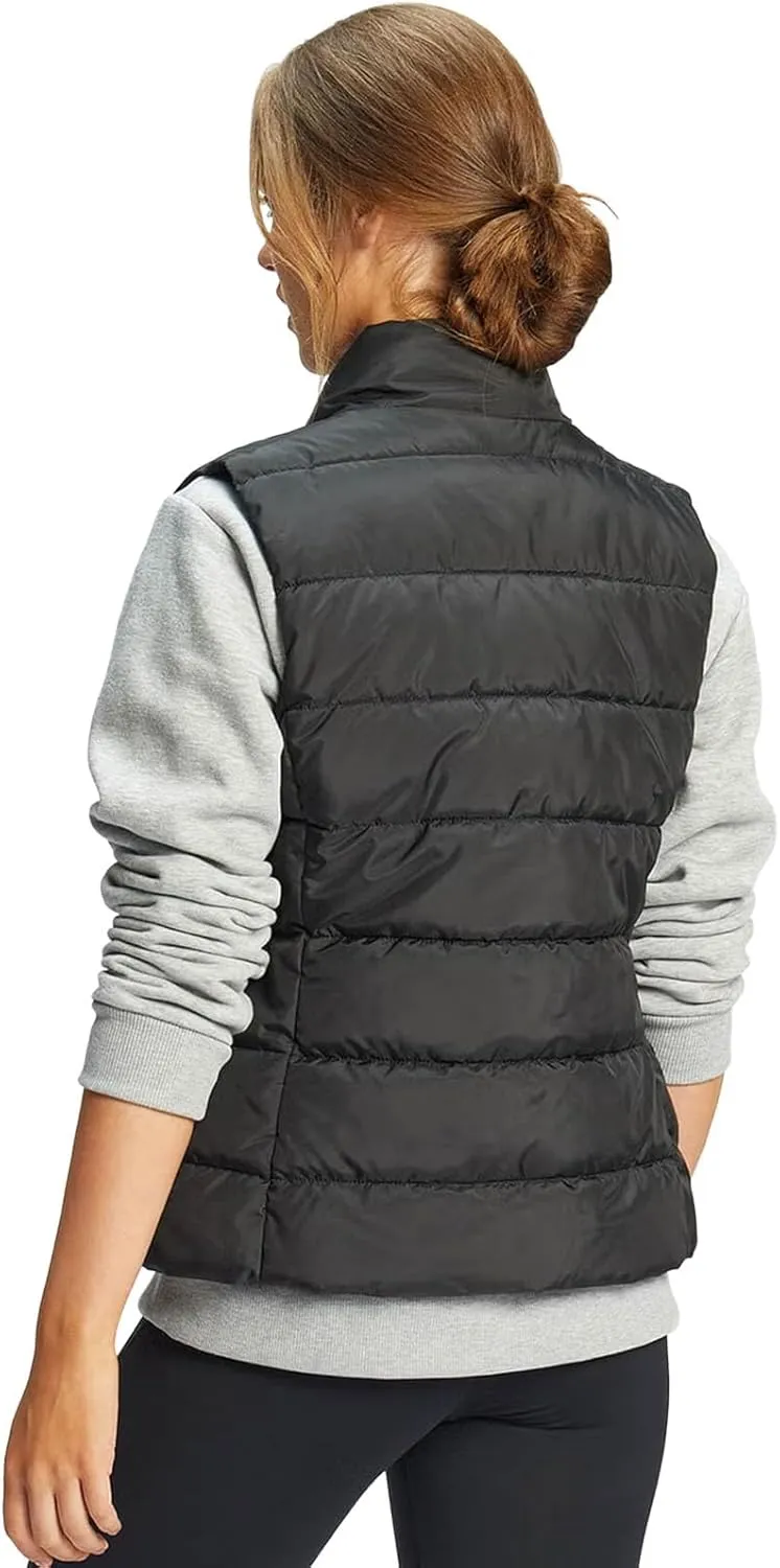 Women's Puffer Vests Full Zip Quilted Sleeveless Puffy Jacket for Womens Water-Resistant Outdoor Cozy Sport Coat S-2XL